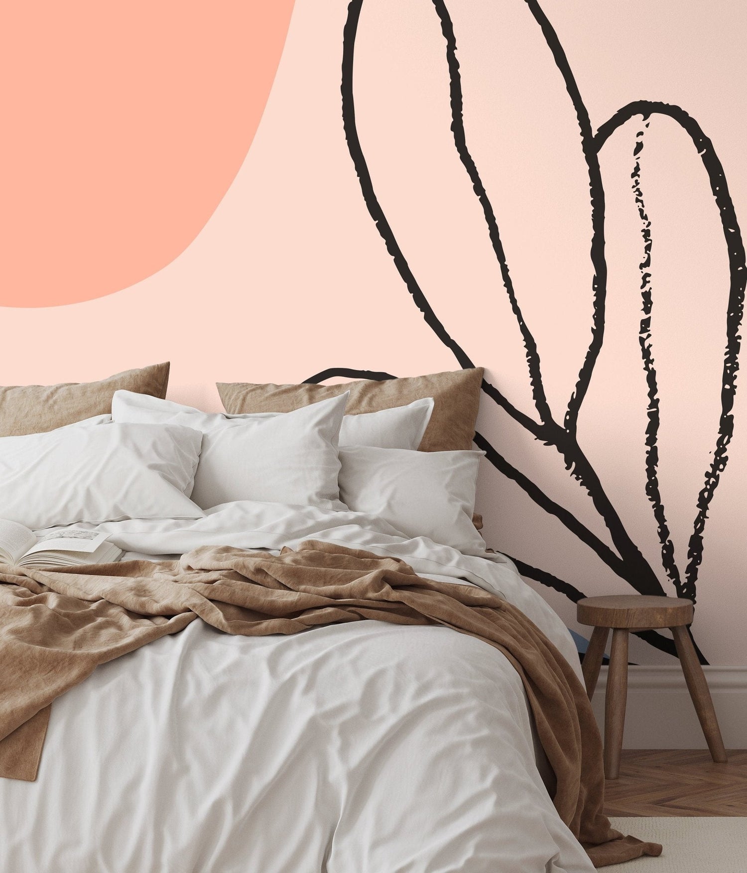 Minimalist Botanical Illustration Wallpaper - B457 - WallTrend