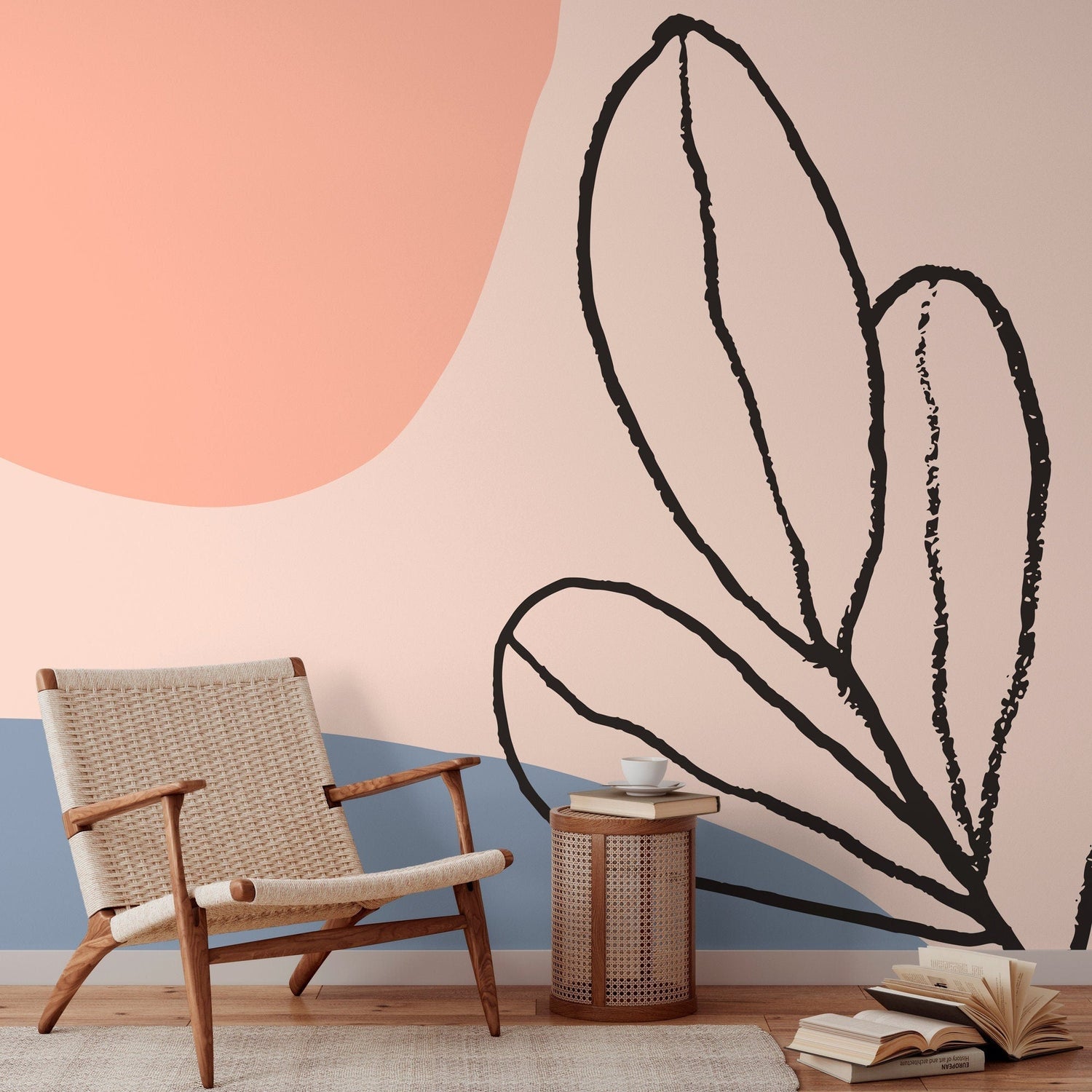 Minimalist Botanical Illustration Wallpaper - B457 - WallTrend