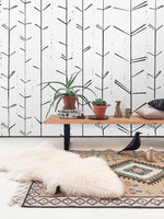 Minimalist Botanical Lines Wallpaper - C485 - WallTrend