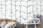 Minimalist Botanical Lines Wallpaper - C485 - WallTrend