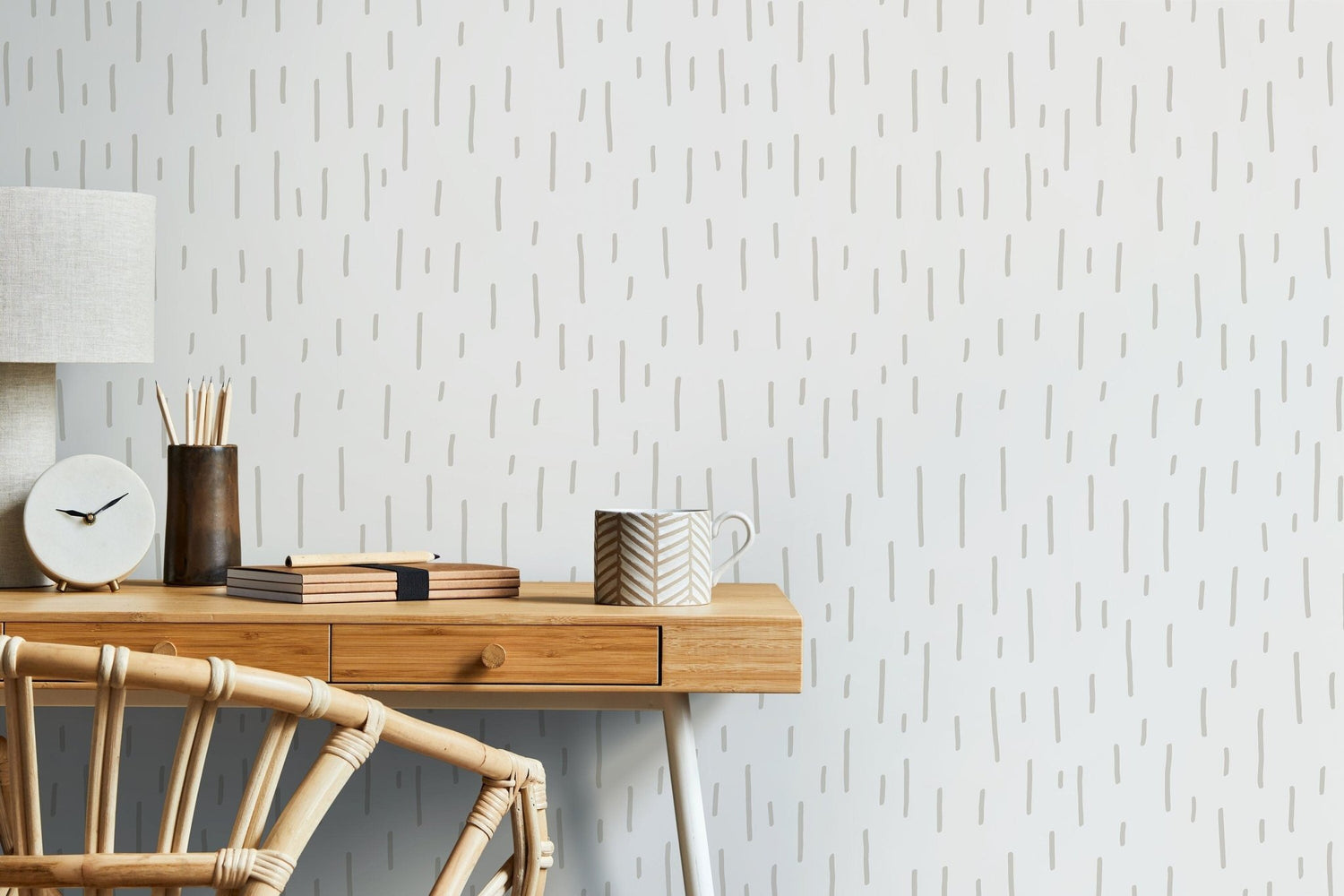 Minimalist Brush Wallpaper / Peel and Stick Wallpaper Removable Wallpaper Home Decor Wall Art Wall Decor Room Decor - D331 - WallTrend
