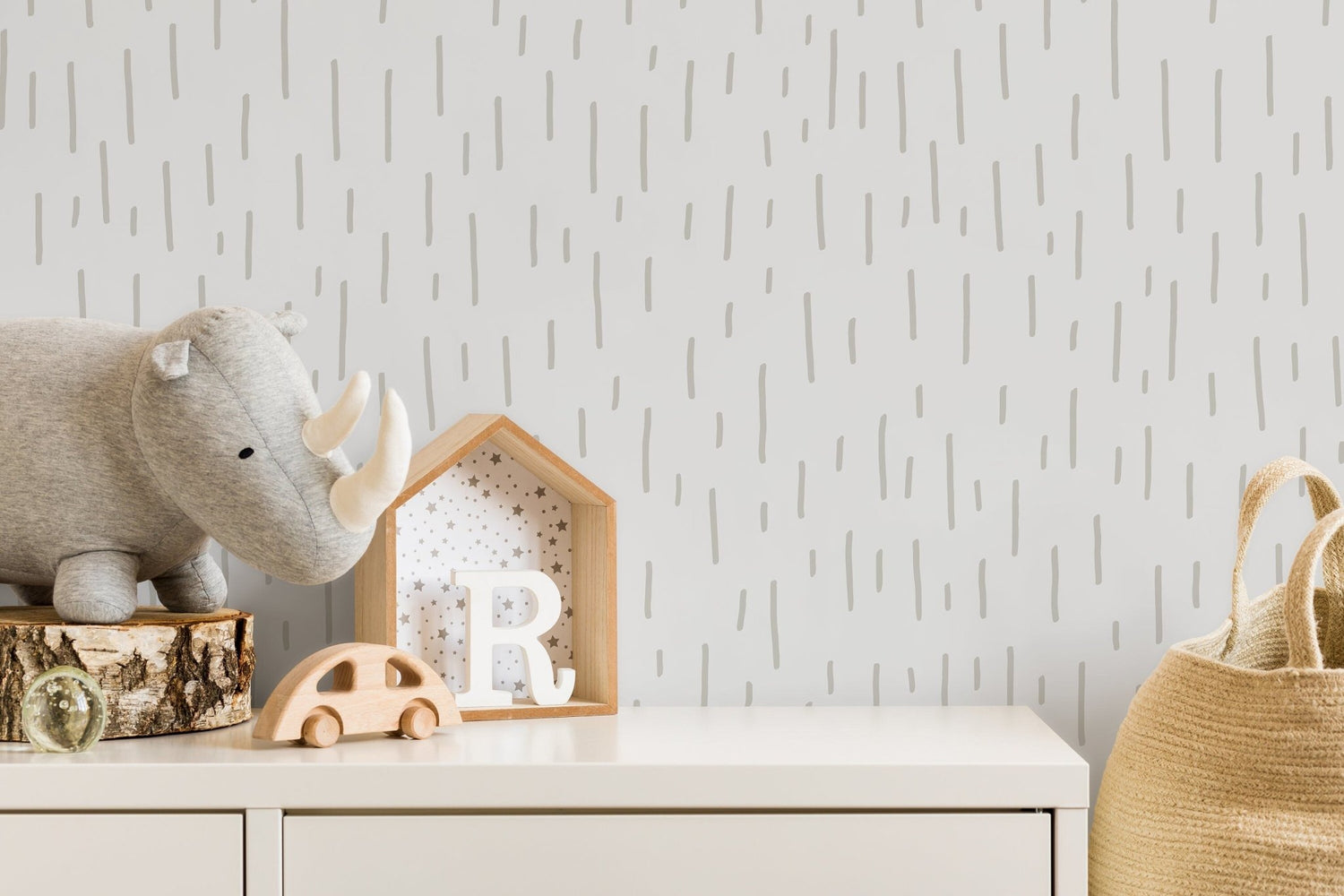 Minimalist Brush Wallpaper / Peel and Stick Wallpaper Removable Wallpaper Home Decor Wall Art Wall Decor Room Decor - D331 - WallTrend