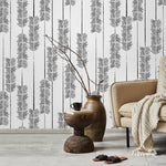 Minimalist Feather Pattern Wallpaper - C520 - WallTrend