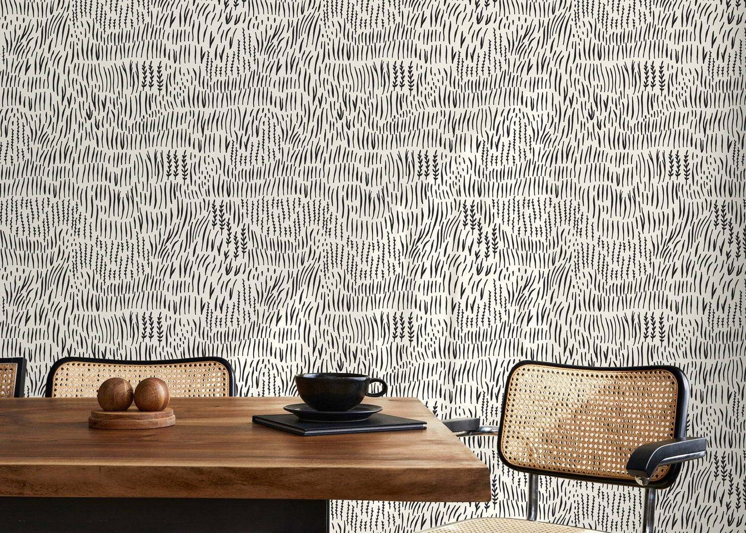 Minimalist Floral Wallpaper / Peel and Stick Wallpaper Removable Wallpaper Home Decor Wall Art Wall Decor Room Decor - D289 - WallTrend