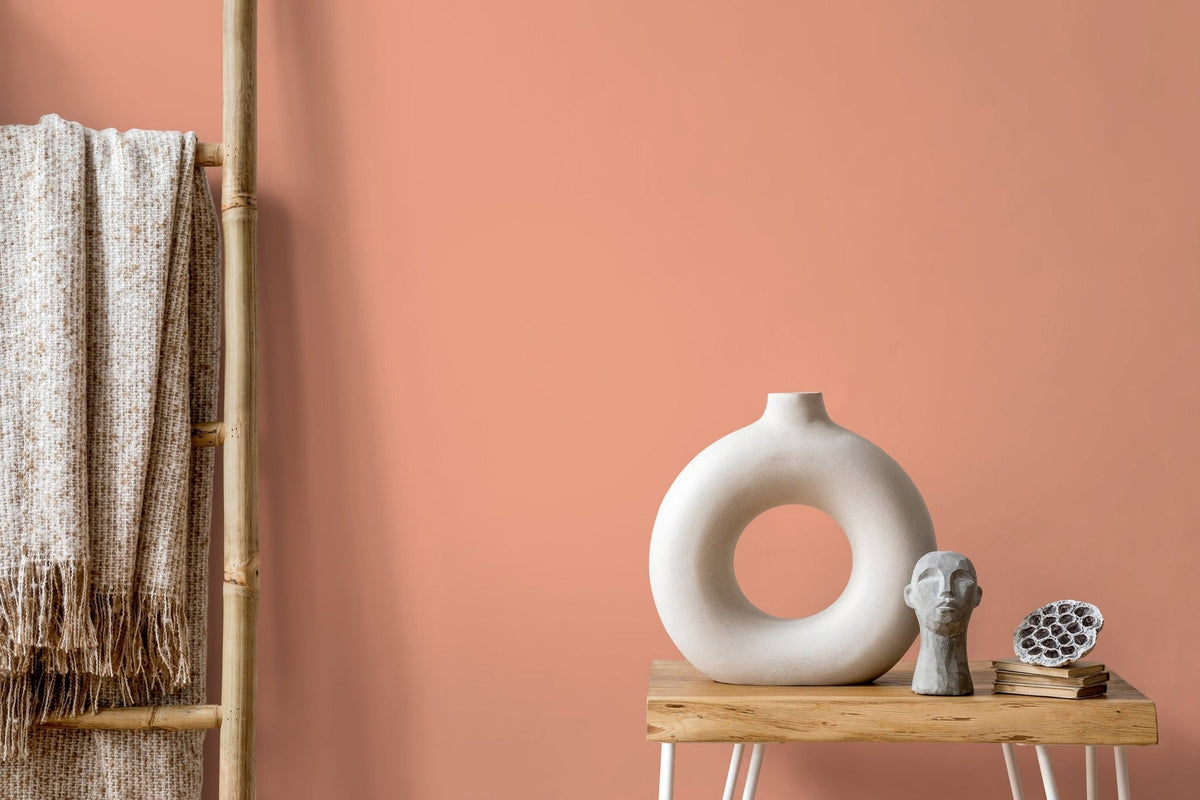 Minimalist Peach Wallpaper - D461 - WallTrend