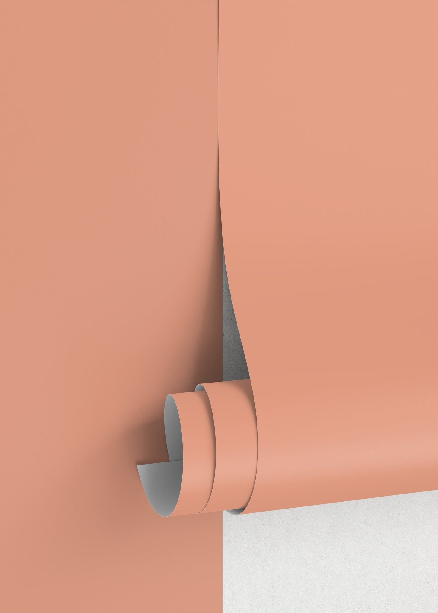 Minimalist Peach Wallpaper - D461 - WallTrend