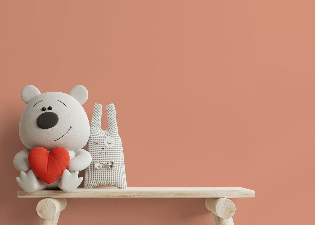 Minimalist Peach Wallpaper - D461 - WallTrend