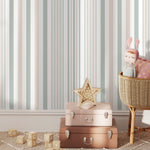 Minimalist Striped Wallpaper Farmhouse wallpaper Peel and Stick and Traditional Wallpaper - D805 - WallTrend