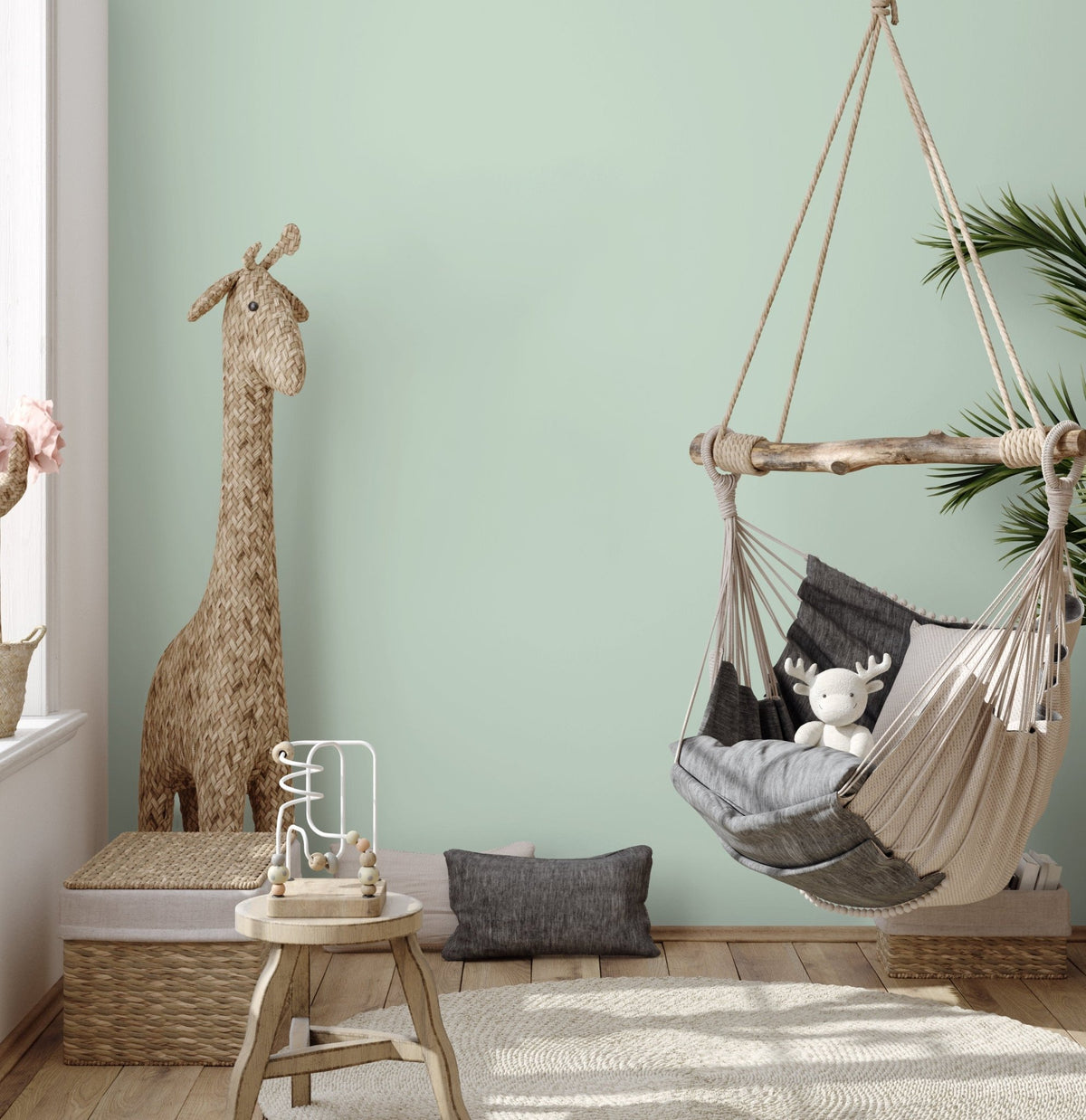 Mint Green Elegance Wallpaper - D467 - WallTrend