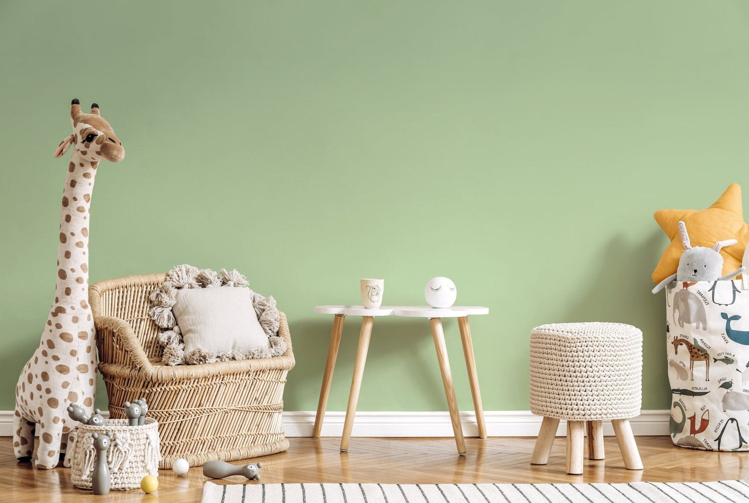 Mint Green Serenity Wallpaper - D429 - WallTrend