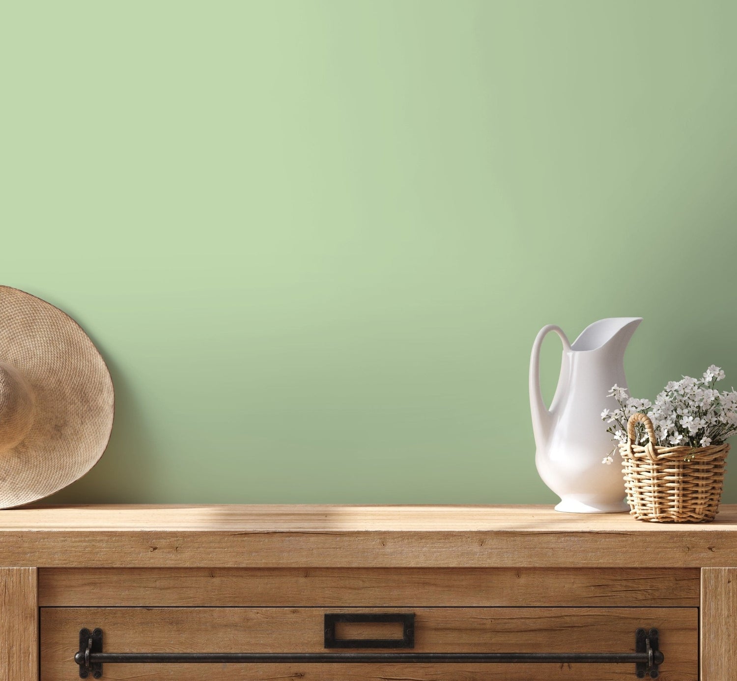Mint Green Serenity Wallpaper - D429 - WallTrend