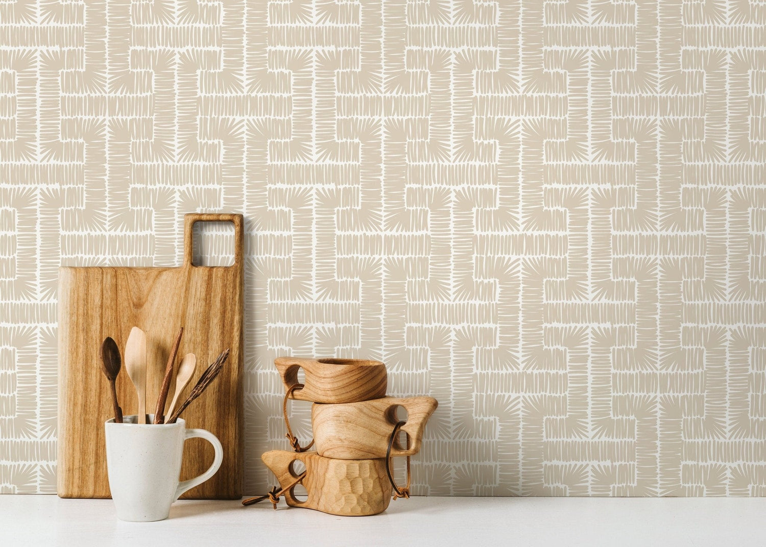 Modern Abstract Lines Wallpaper - D049 - WallTrend