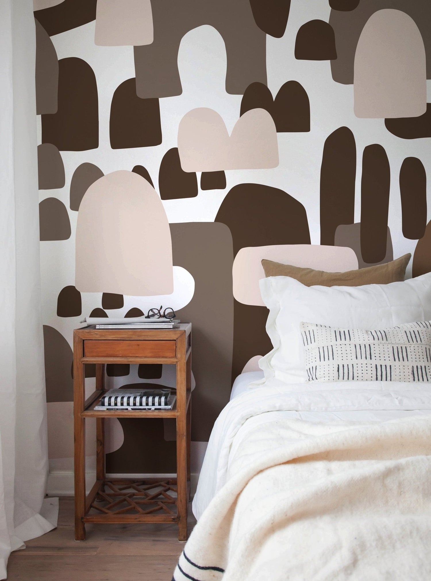 Modern Abstract Shapes Wallpaper - X147 - WallTrend