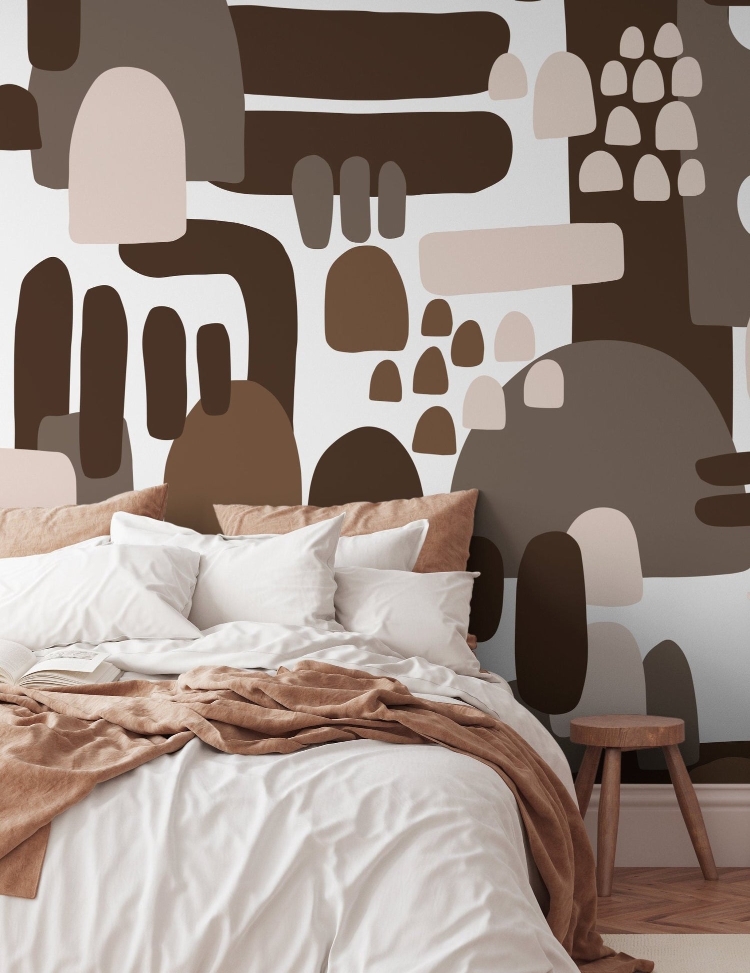 Modern Abstract Shapes Wallpaper - X147 - WallTrend