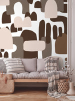 Modern Abstract Shapes Wallpaper - X147 - WallTrend