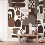 Modern Abstract Shapes Wallpaper - X147 - WallTrend