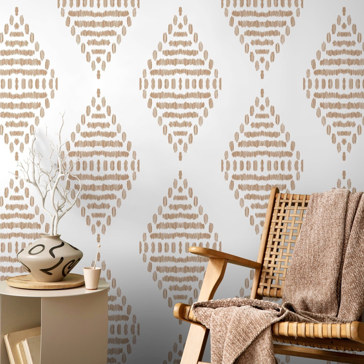 Modern Abstract Spots Wallpaper - C602 - WallTrend