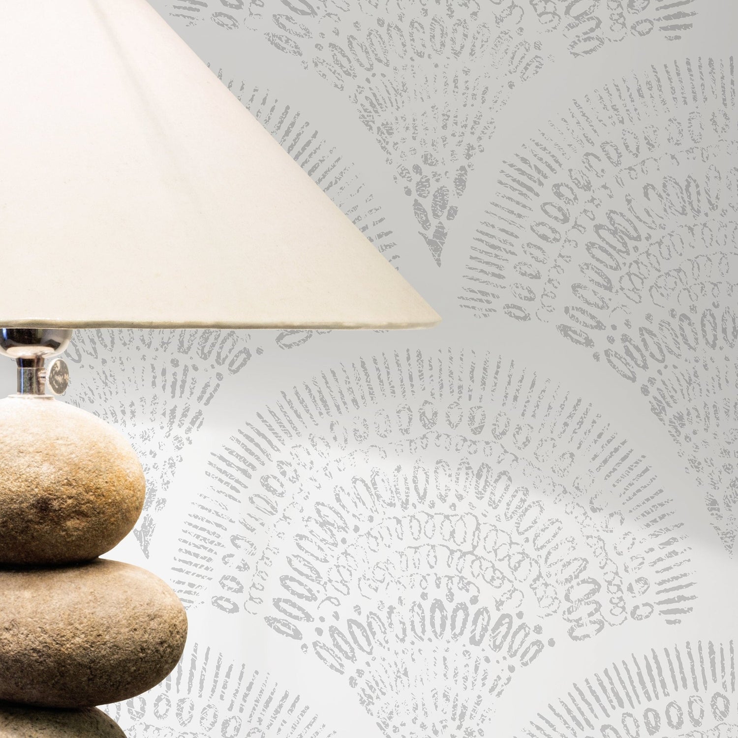 Modern Art Deco Fan Wallpaper - C532 - WallTrend