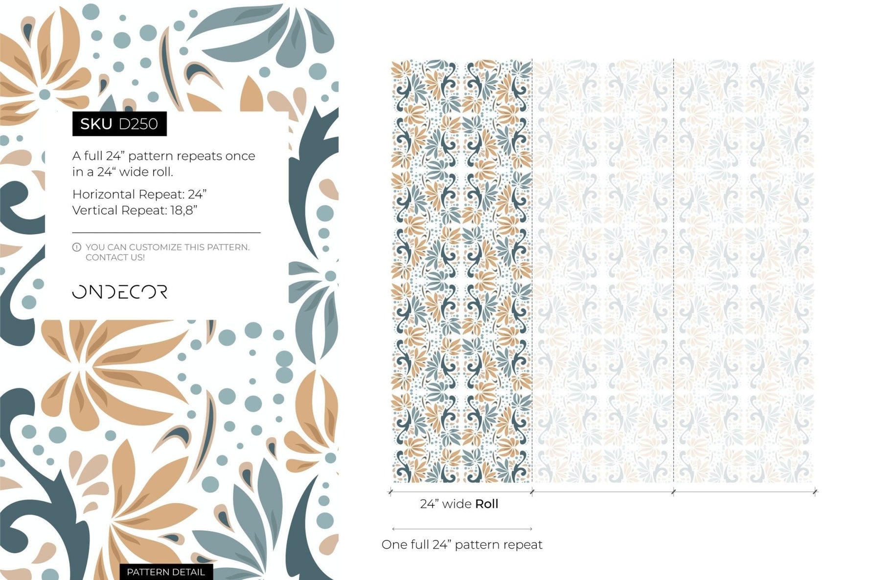 Modern Botanicals Wallpaper - D250 - WallTrend