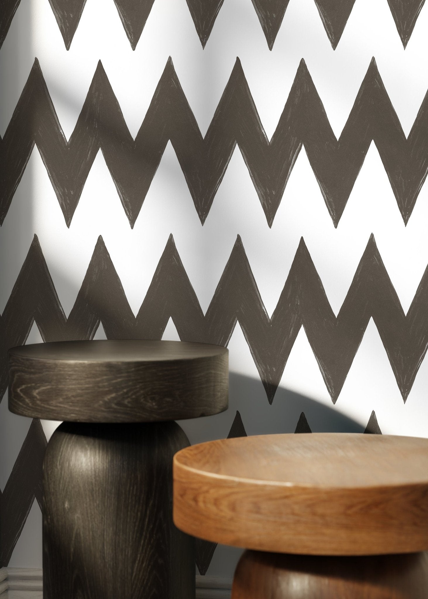 Modern Chevron Zigzag Wallpaper - C951 - WallTrend
