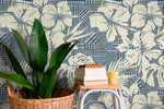 Modern Geometric Florals Wallpaper - C021 - WallTrend