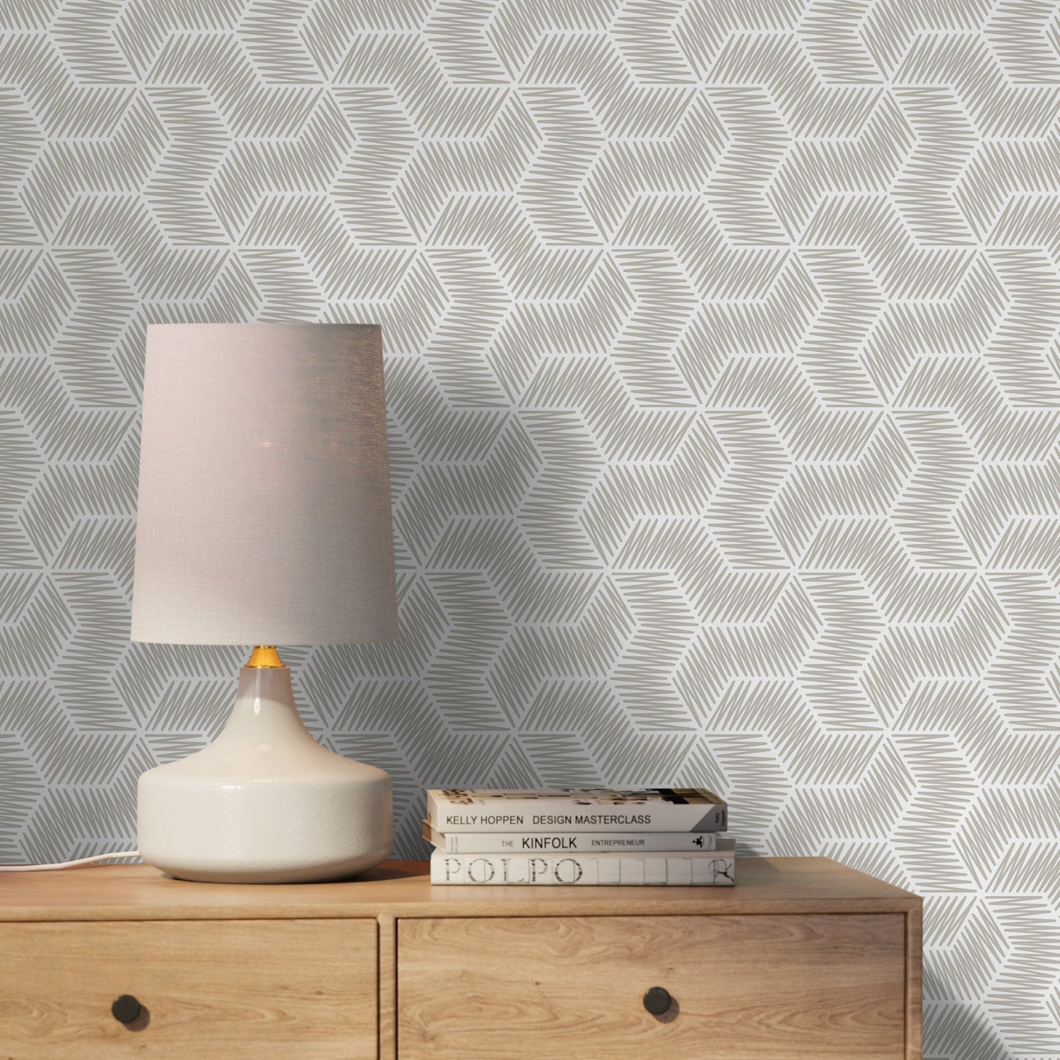 Modern Geometric Lines Wallpaper - C567 - WallTrend