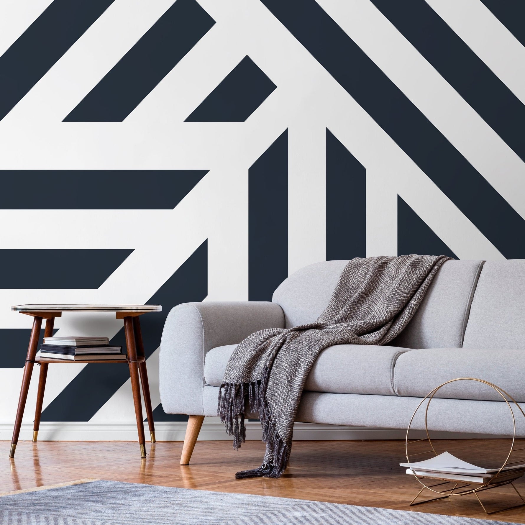 Modern Geometric Maze Wallpaper - D731 - WallTrend