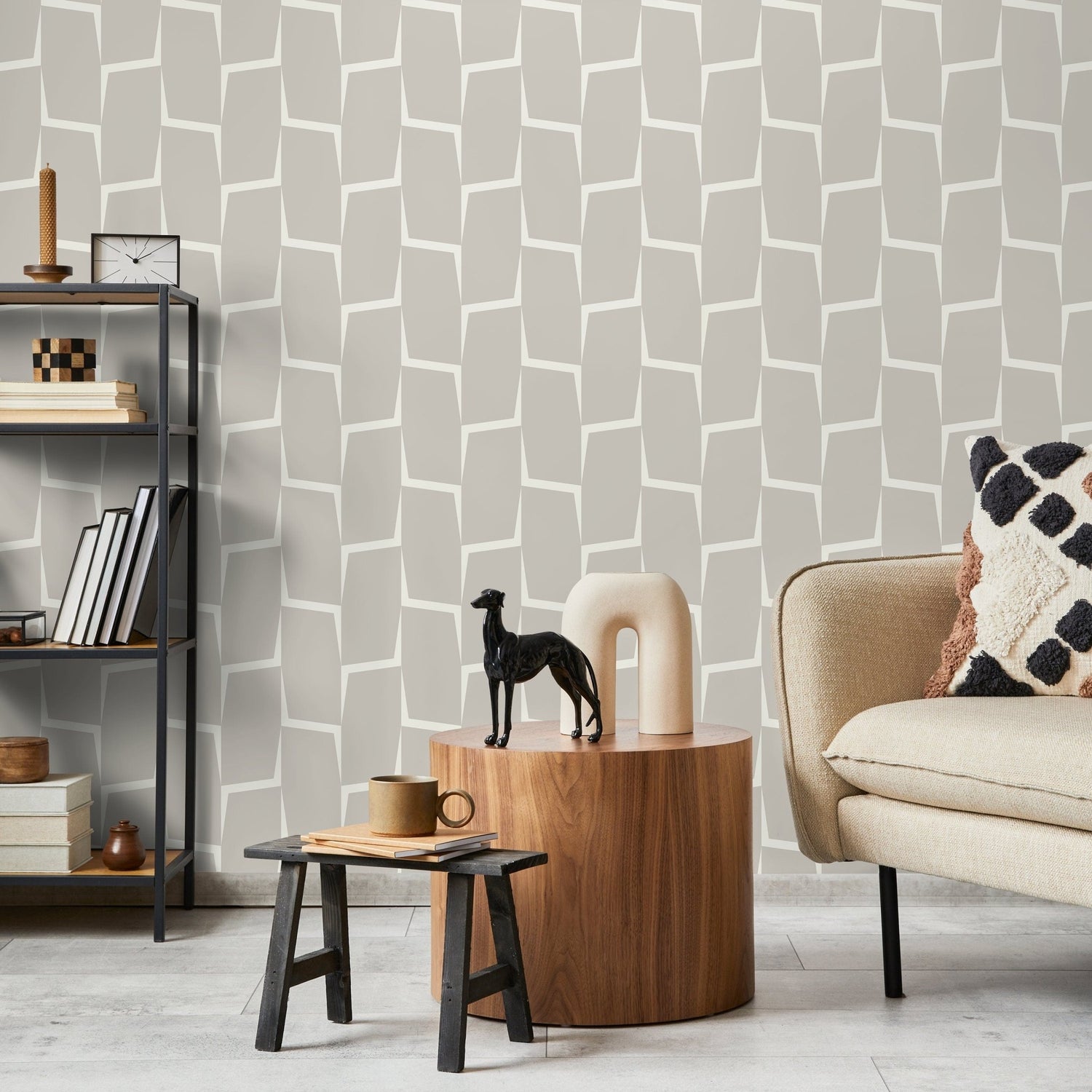 Modern Geometric Wallpaper - C560 - WallTrend