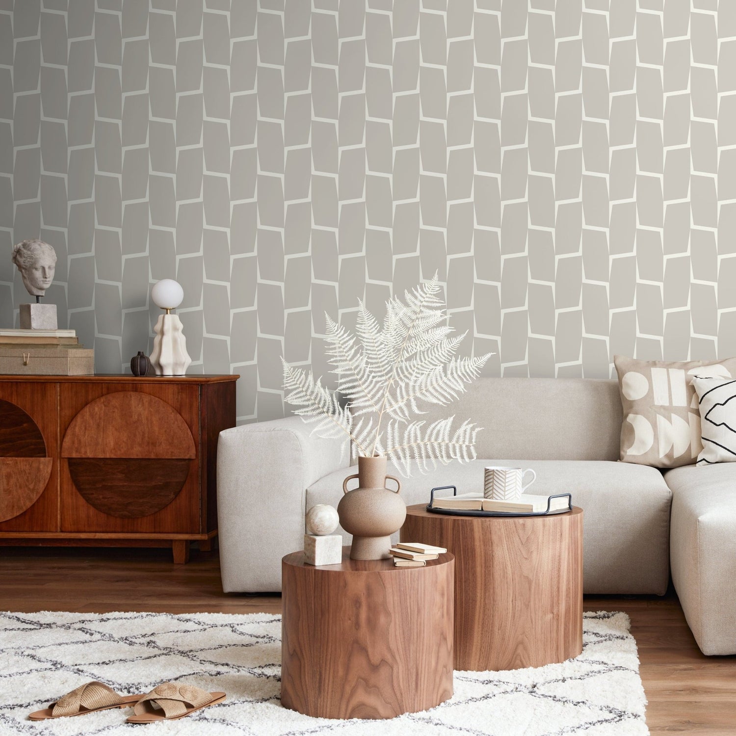 Modern Geometric Wallpaper - C560 - WallTrend