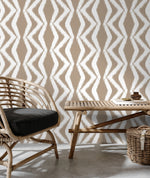 Modern Geometric Zigzag Wallpaper - C753 - WallTrend