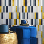 Modern Gold Stripes Wallpaper - A340 - WallTrend