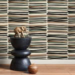 Modern Striped Wallpaper Abstract Wallpaper Peel and Stick and Traditional Wallpaper - D793 - WallTrend