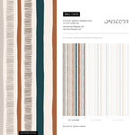 Modern Striped Wallpaper Abstract Wallpaper Peel and Stick and Traditional Wallpaper - D835 - WallTrend