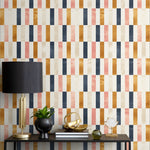 Modern Tile Wallpaper Colorful Geometric Wallpaper Peel and Stick and Traditional Wallpaper - A375 - WallTrend