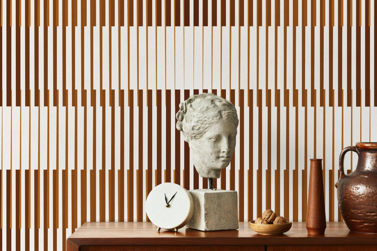 Modern Vertical Stripe Wallpaper - C853 - WallTrend