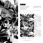 Monochrome Floral Elegance Wallpaper - B054 - WallTrend