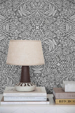 Monochrome Floral Symphony Wallpaper - X075 - WallTrend