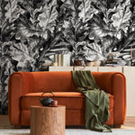 Monochrome Foliage Wallpaper - B718 - WallTrend