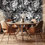 Monochrome Foliage Wallpaper - B718 - WallTrend