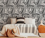 Monochrome Jungle Majesty Wallpaper - B525 - WallTrend