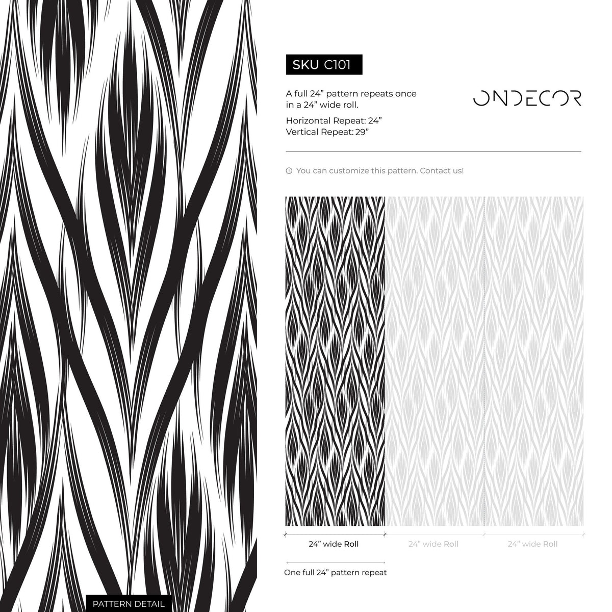 Monochrome Opulence Wallpaper - C101 - WallTrend
