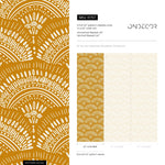 Mustard Arches Boho Wallpaper Peel and Stick and Traditional Wallpaper - B767 - WallTrend
