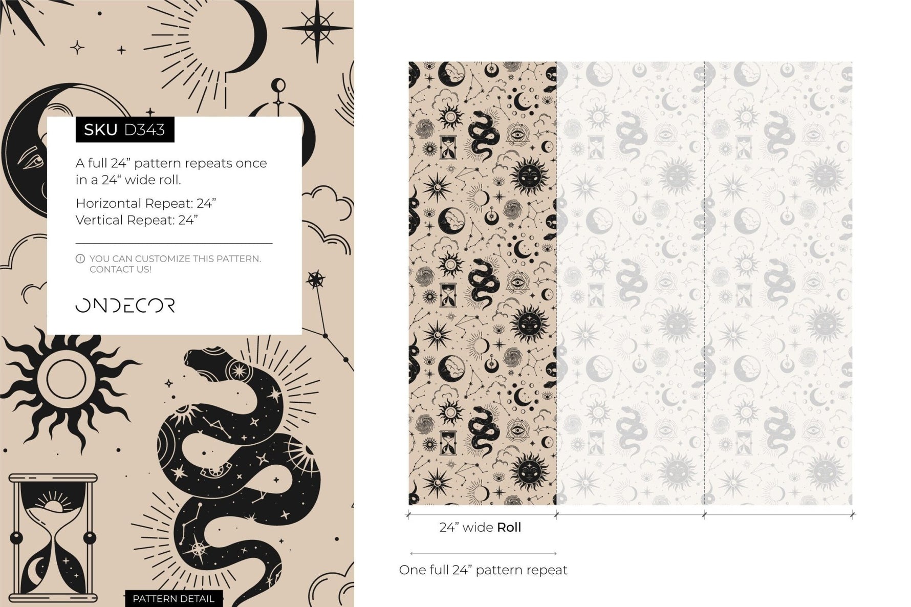 Mystical Celestial Bodies Wallpaper - D343 - WallTrend