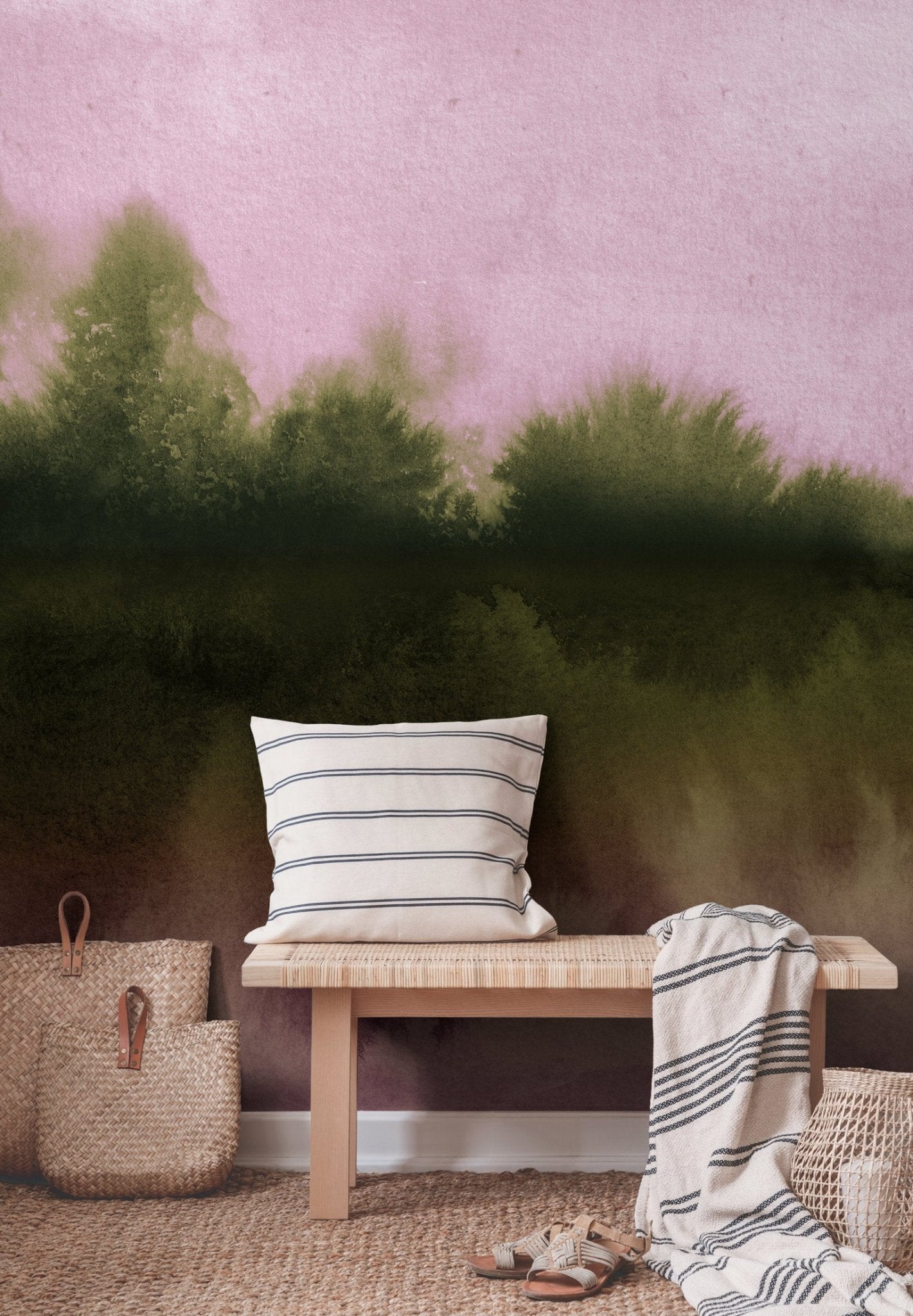 Mystical Forest Reflection Wallpaper - X155 - WallTrend