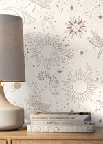 Mystique and Celestial Wallpaper Removable Peel and Stick Wallpaper, Peel and Stick Wallpaper Moon and Butterfly - ZAAV - WallTrend