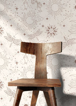 Mystique and Celestial Wallpaper Removable Peel and Stick Wallpaper, Peel and Stick Wallpaper Moon and Butterfly - ZAAV - WallTrend