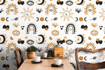 Mystique and Celestial Wallpaper Removable Peel and Stick Wallpaper, Peel and Stick Wallpaper Moon and Magic - ZAAT - WallTrend