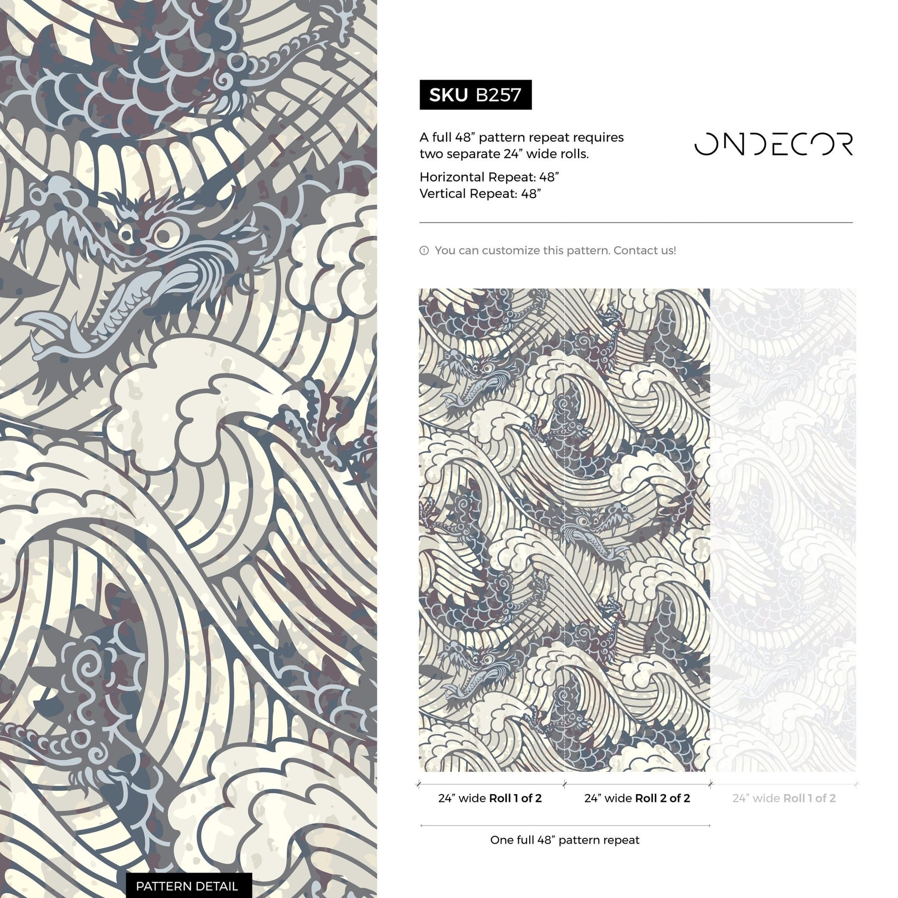 Mythic Dragons Wallpaper - B257 - WallTrend
