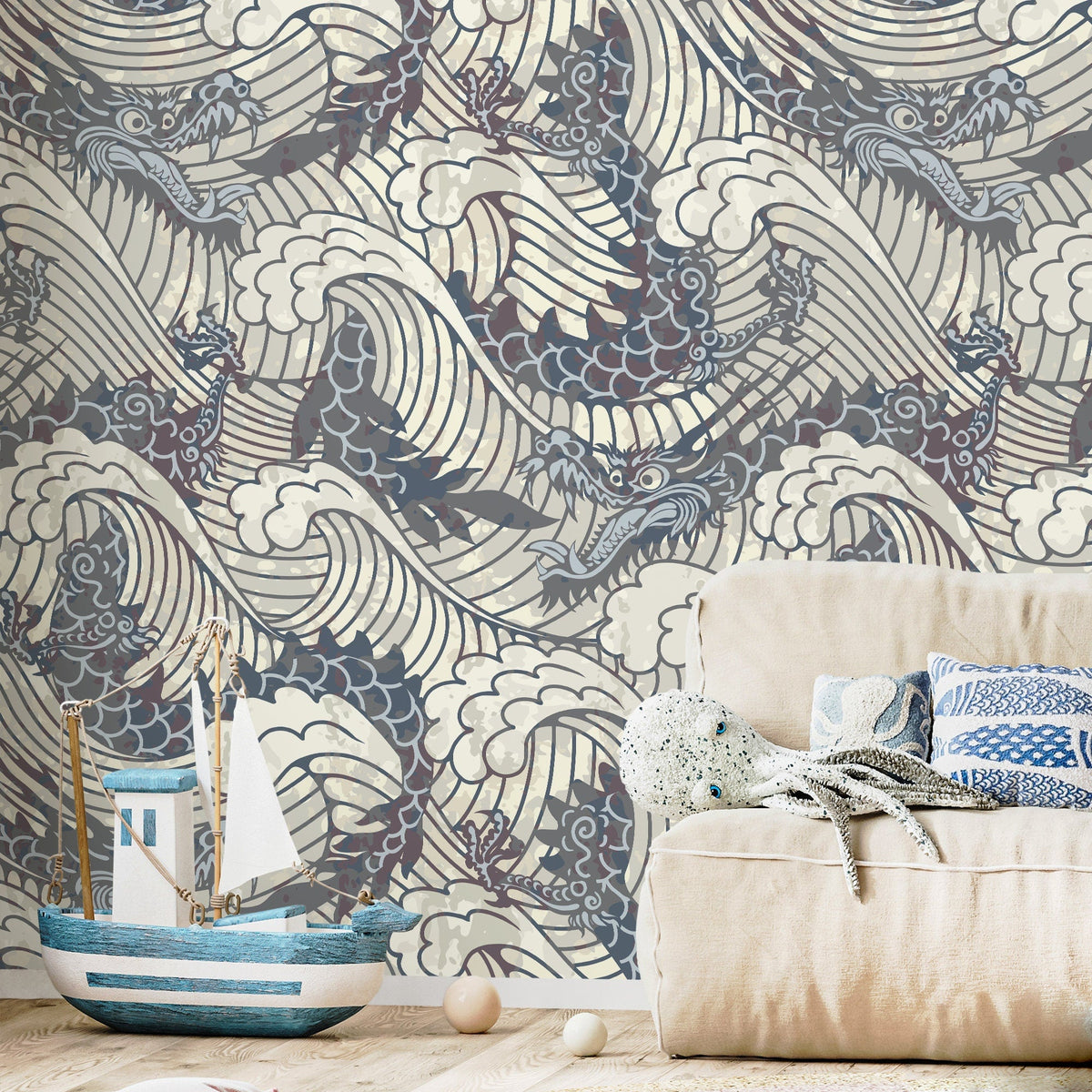 Mythic Dragons Wallpaper - B257 - WallTrend
