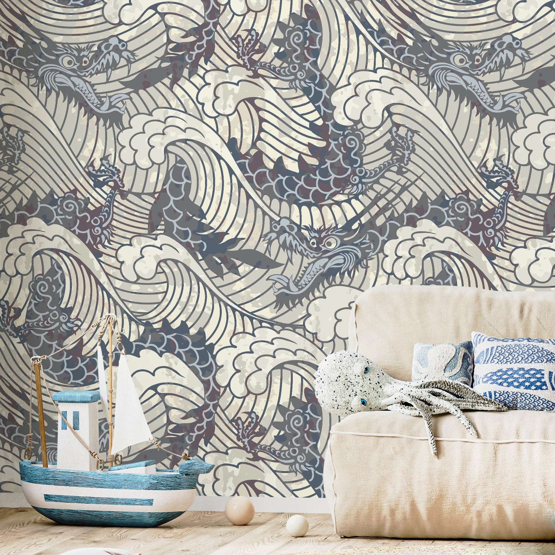 Mythic Dragons Wallpaper - B257 - WallTrend